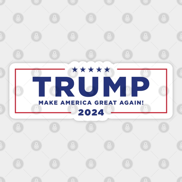 Trump 2024 Sticker by MZeeDesigns